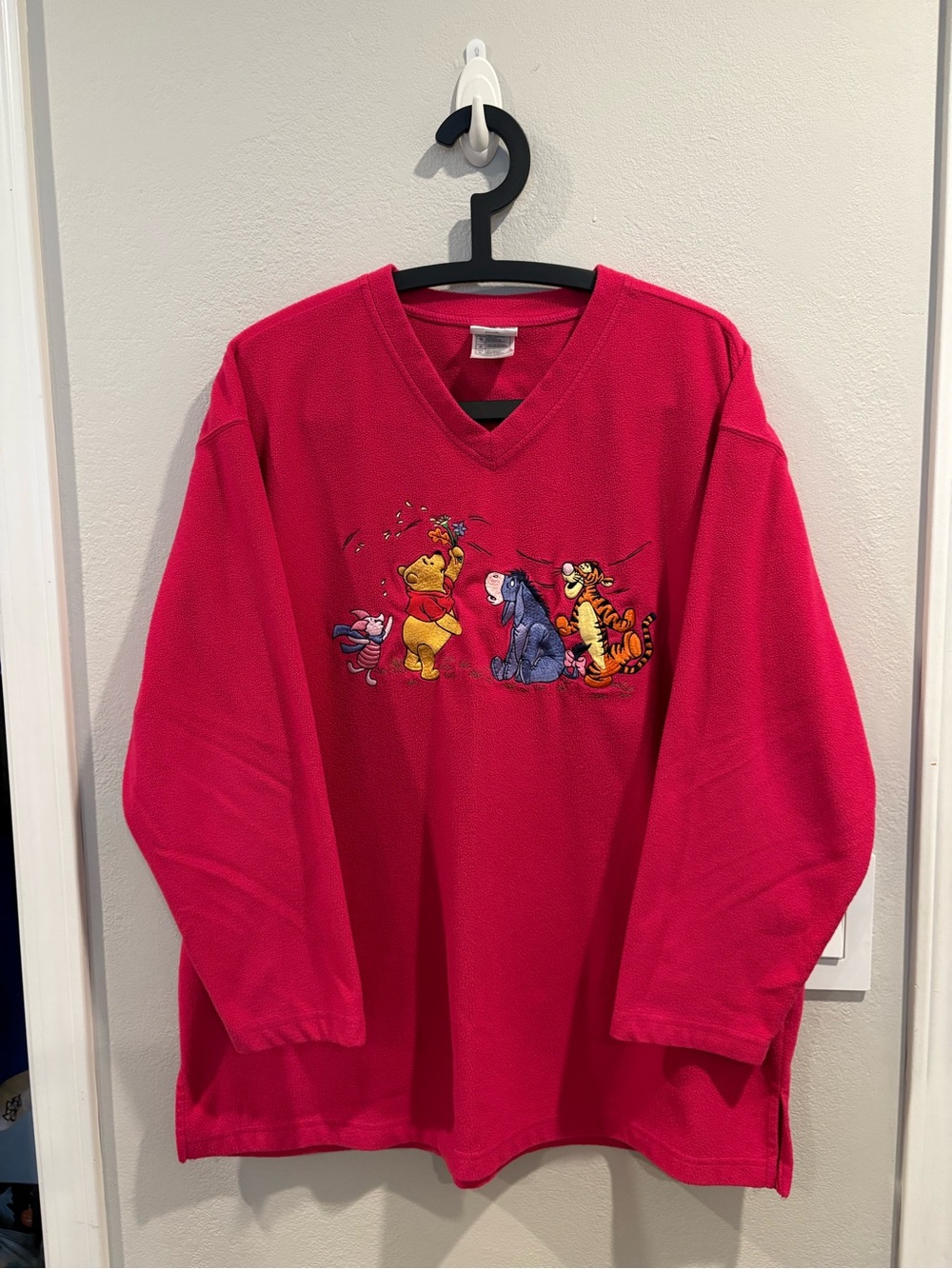 vintage Disney Store Winnie the Pooh fleece pullover sweater women’s size large - Picture 1 of 15